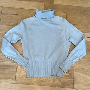 Casual Corner Annex Blue Cowl Turtleneck Sweater
